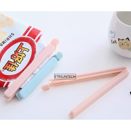 100pcs Portable Food Snack Seal Sealing Bag Clips Colorful Eco-Friendly Kitchen Gadgets Home Storage Organization Tools