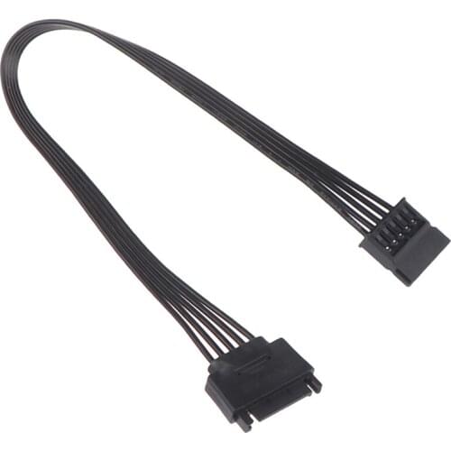 30CM SATA 15Pin Male to Female Power Extension Cable HDD SSD Power Supply Cable SATA Power Cable for PC