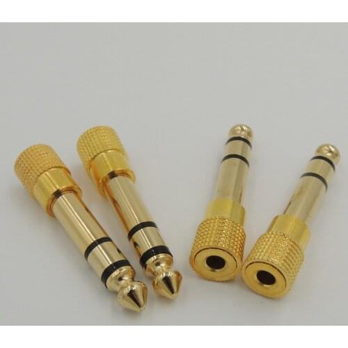 6.35mm 1/4" Male to 3.5mm 1/8" Female Headphone Stereo Audio mono Jack Adapter Plug