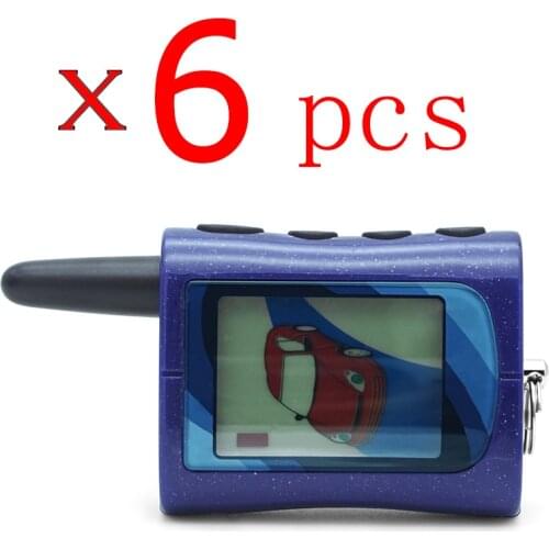 6 Pcs Lcd Remote MA For Scher-Khan Magicar A Two Way Car Alarm System Russian Version Sher Khan Magicar MA Remote Scher Khan