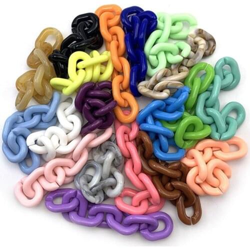 60CM Acrylic Colorful Bag Strap Belt Candy Replacement Wide Straps for Crossbody Bag Accessories Plastic Shoulder Chain for Bags