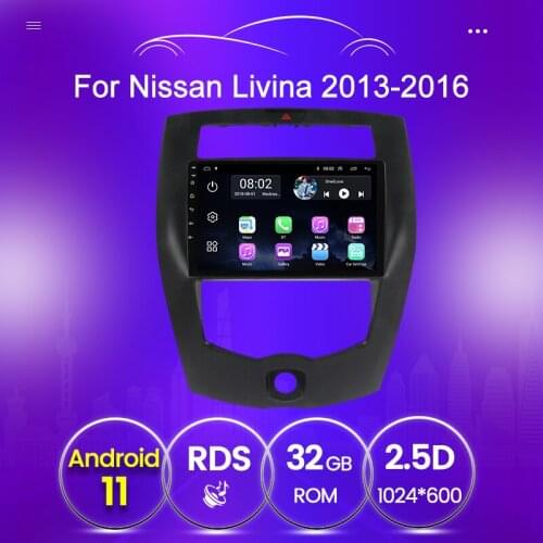 RDS GPS Car Multimedia player For Nissan Livina 2 2013 2014 2015 2016 Quad core 1024*600 WIFI BT 2 din Autoradio