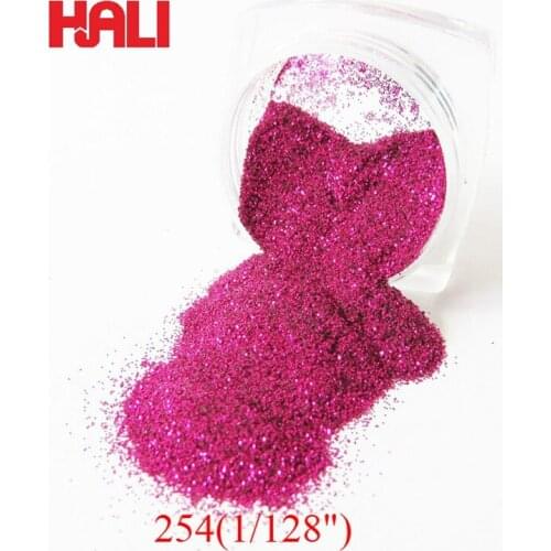 Glitter powder,normal deep rose red nail powder,glitter pigment,particle size:0.2mm,item:No.254(1/128''),widely used