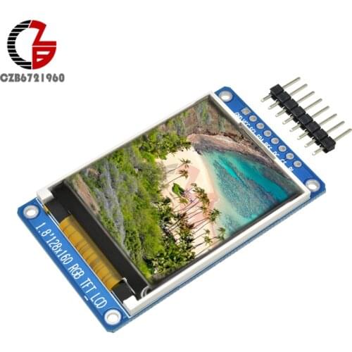 1.8 inch 128x160 Digital LCD Display Module Full Color RGB TFT LCD Screen SPI ST7735S IC Driver DC 3.3V for Arduino