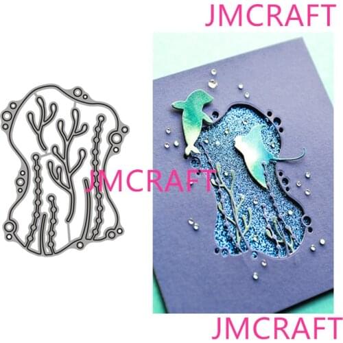 JMCRAFT Long Seaweed And Bubble Decoration Metal Cutting Die For Scrapbooking Practice Hands-on DIY Album Card Handmade Tool