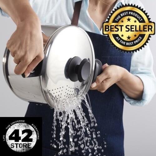 Karaca Mutfaksever Steel Pasta and Ravioli Pot Stainless steel Easy draining Deep pot