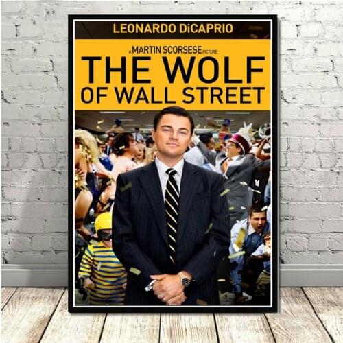 Hot THE Wolf of Wall Street Leonardo DiCapri TV Series Paintings Art Poster&Prints Wall Pictures Home Decor картины на стену