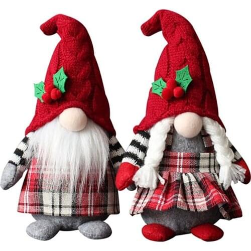 Lovely Cherry Faceless Doll Lattice Hooded Forest Elderly Dwarf Gnome Home Furnishings Decorations, Childrens Gifts