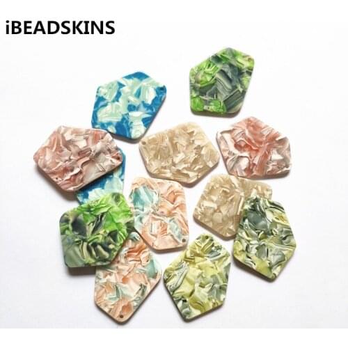 New arrival! 37x28mm 50pcs/lot acetic acid irregular-shape charm for Earring accessories,Earring parts,Jewelry Findings