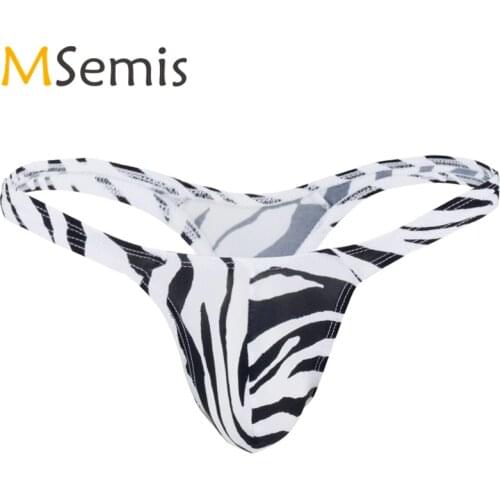 Swimwear Mens Swimsuit G-String Bikini Thong Swim Briefs Underwear Bulge Pouch Panties T-Back Underwear Thong Panties