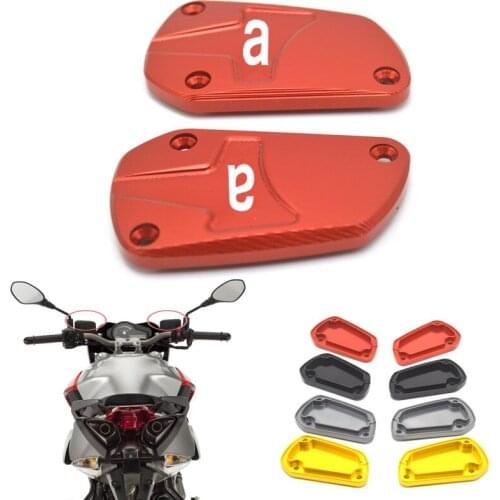 Motorcycle Front Brake Clutch Master Cylinder Fuel Tank Cap Reservoir Cover For Aprilia DORSODURO 750 2008-2016 2015
