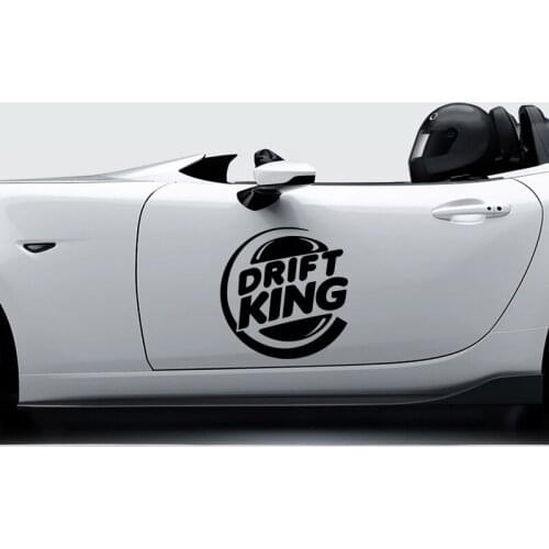 RuleMylife Drift King Creativity Word Vinyl Motorcycle Car Stickers Decal Anime Cute Car Accessories Decoration