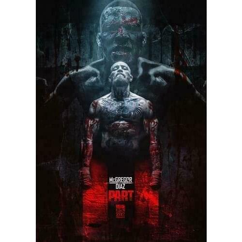 Conor McGregor V Nate Diaz 202 Art Film Print Silk Poster Home Wall Decor 24x36inch