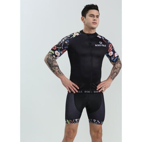 BOESTALK bicycle team training suit summer mens mountain cycling clothing set Outdoor sports suit