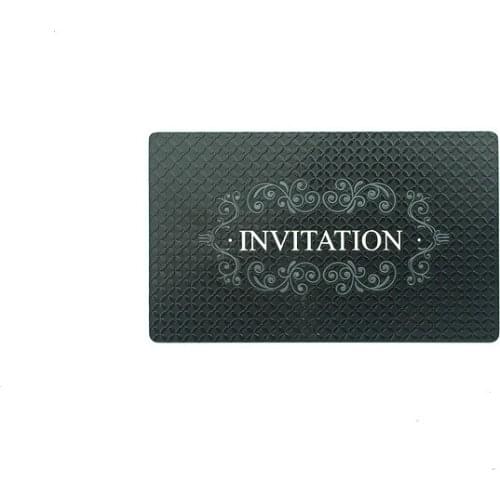 High Quality customized 85.5*54 Matte black laser cut metal card stainless steel membership card