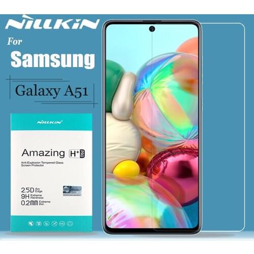 Nillkin for Samsung Galaxy A51 Glass Screen Protector 9H Hard Clear Safety Protective Tempered Glass for Samsung A51 Glass Film