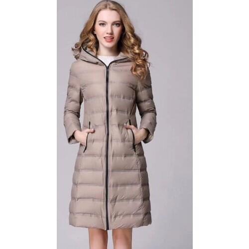 Winter Female Jacket Fashion Womens Down Jacket Hooded 2020 Korean Warm Duck Down Long Coat Women Clothing Hiver LW740