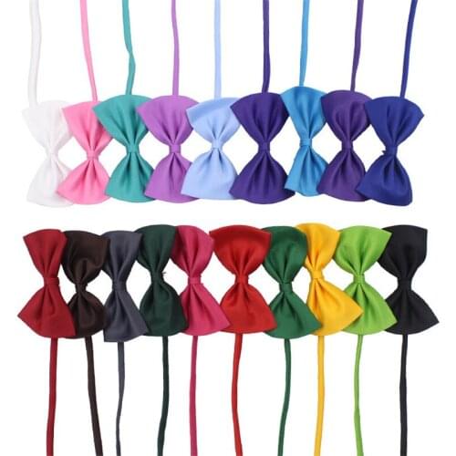 1Pc Candy colors Fashion Cute Adjustable Dog Puppy Cat Kitten Pet Toy Kid Bow Tie Necktie Clothes Decoration Pet Supplies