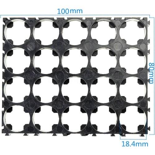 10/20/30/40/50pcs 4x5 Cell 18650 Batteries Spacer Holders Radiating Shell Plastic Bracket Heat Holder DIY For Diy Battery Pack