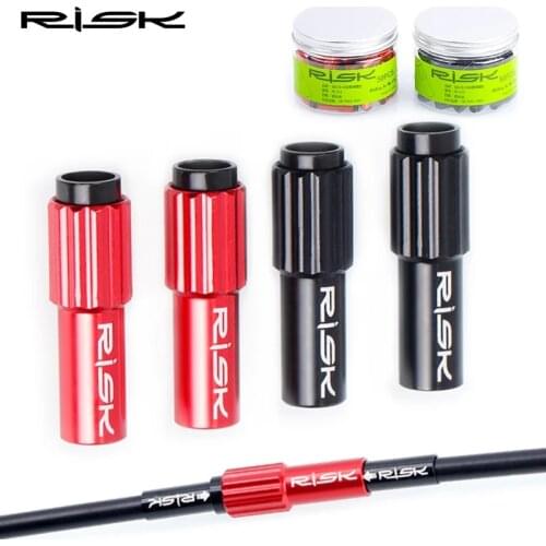 2pcs/pack RISK 4mm Mountain Road Bike Bicycle Inline Cable Adjuster Adapter Adjustment Screw Bolt Derailleur Shift Brake Cable