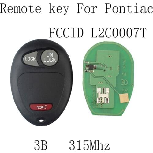 3 Buttons Car Remote Key for Chevrolet Colorado Canyon H3 2006 2007 2008 2009 2010 Original Car Keys 315Mhz L2C0007T