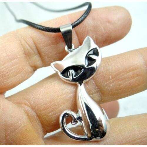 3pcs Free shipping High Quality Lucky Charm Alloy Necklace Fashion Retro antique gold Charm Cat Pendant & necklace