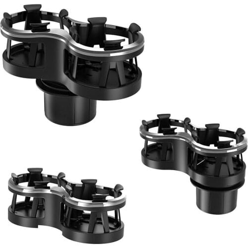 50% HOT SALES！！！Car Vehicle Mount Plastic Dual Hole Drink Bottle Water Beverage Cup Holder Stand