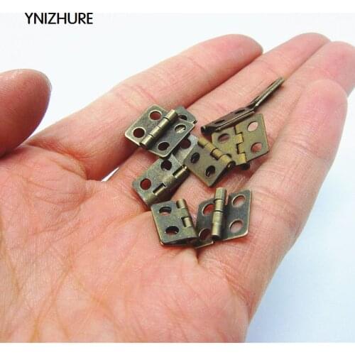 50pcs 13 * 12mm Promotion Cabinet Hinges Bisagras Para Muebles Blum Antique Wooden Gift Box Hinge Special Small Metal