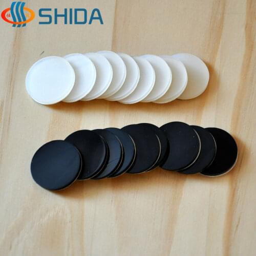 50 PCS 40mm x 3mm Black anti slip Silica gel rubber plastic bumper damper shock absorber 3M self-adhesive Silicone feet pads