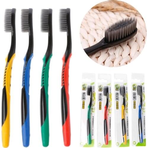 Bamboo Charcoal Superfine Soft Bristle Toothbrush Traveling Teeth Cleanser Brush
