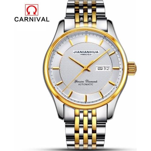 Reloj Hombre CARNIVAL Automatic Military Watch Men Luxury Brand Waterproof Fashion Calendar Mechanical Watches Relogio Masculino