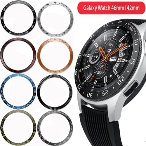 For Galaxy Watch 46mm 42mm Bezel Ring Cover for Samsung Gear S3 Frontier /Classic Smart Bracelet Ring Case Protective Shell