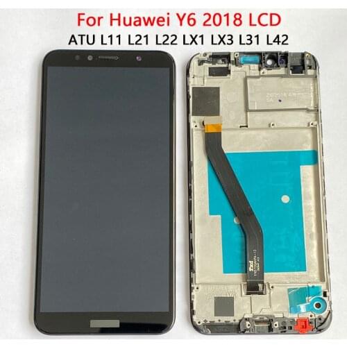 Original Honor 7A Pro LCD For huawei Y6 Prime 2018 LCD With Frame Touch Screen Assembly ATU L11 L21 LX1 LX3 L31 L42 LCD Screen