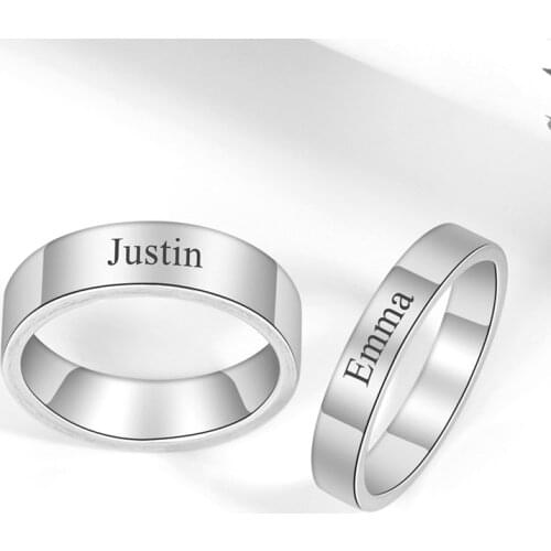 Custom Two Name Rings Couple Rings For Lovers Double Name Ring New Mom Gift Mother Daughter Family Ring Adjustable Bague Wedding