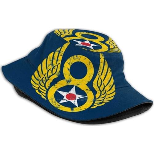 Mighty Eighth - 8Th Air Force Women Men Fisherman Hats Bucket Caps 8Th Air Force Mighty Eighth Air Force Mighty Eighth Air