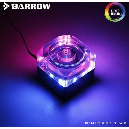 Barrow pc water cooling DDC Pump,PWM speed control type,Expandable Pump box 17W 5V lighting,for water cooler building SPB17-V2