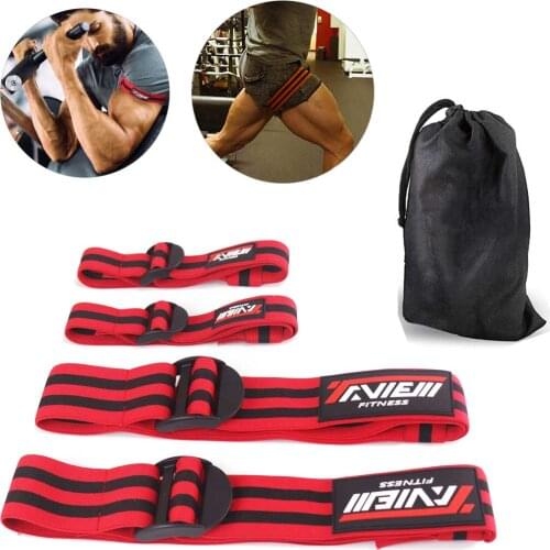Fitness Occlusion Bands Bodybuilding Weight Blood Flow Restriction Bands Arm Leg Wraps Fast Muscle Growth Gym Equipment
