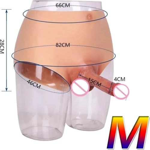 Soft Silicone Dildo Panties For Men Gay Lesbian G-Spot Solid Hollow Dildos Realistic 15cm Strap-On Dildo Penis Pants SM Sex Toys