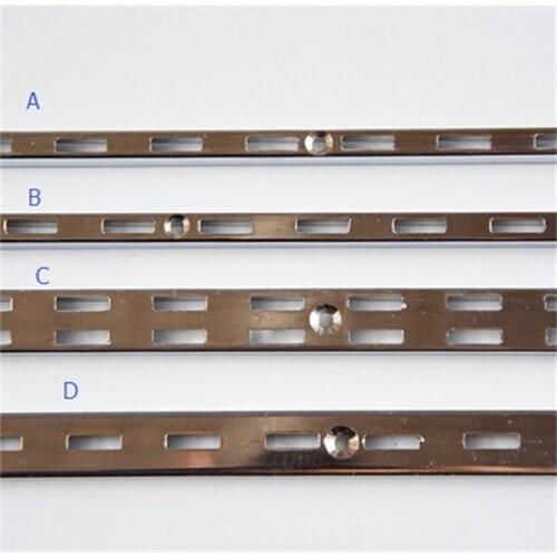 AA shelf mounted rails AA double column A thick wall mounting rail bars shelf support tube with hole furniture accessories
