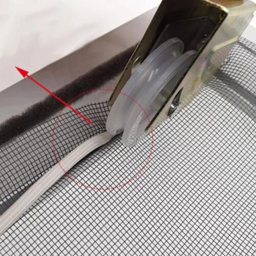Window Screen Layering Pressing Screen Window Screen Mesh White Seal Plastic Strip Plastic Steel Leather Molding Accessories