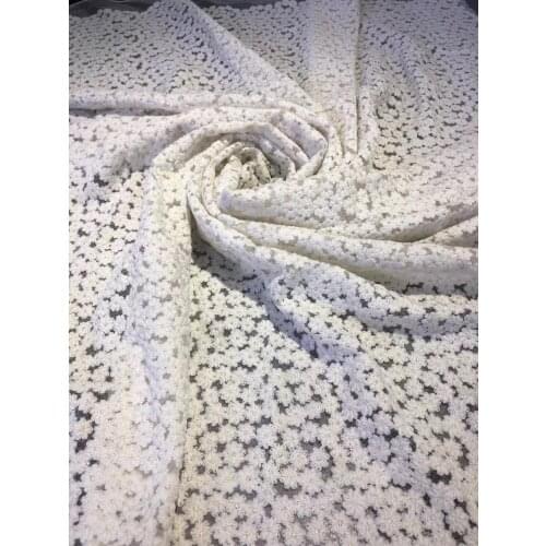 Super soft floral embroidery Guipure Lace cotton skin friendly African Cord lace fabric high quality