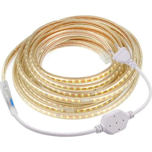 Super Bright 2835 LED Strip Light AC220V 120Leds/m Flexible LED Tape Ribbon Waterproof LED Rope Light Backlight Kitchen Outdoor