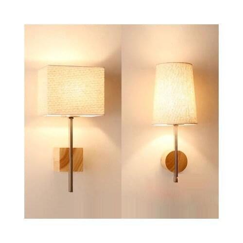 Oak Modern E27 wooden Wall Lamp Lights For Bedroom Home Lighting,Night Wall Sconce solid wooden wall light Luminaria Lamparas