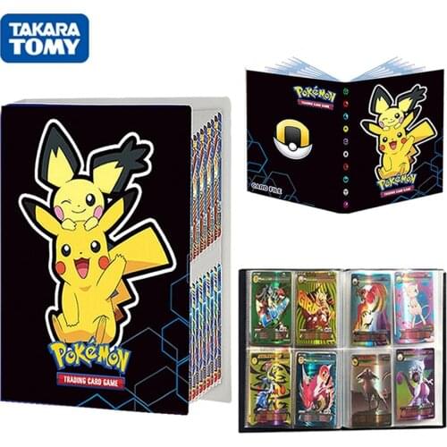 TAKARA TOMY New 240Pcs Album Pokemon Cards Book Cartoon Game Card GX EX Holder Anime Pokemons Pikachu Collection Folder Toy Gift