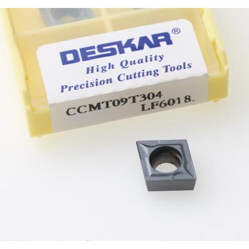 DESKAR CCMT060204 CCMT09T304 CCMT120404 LF6018 CNC Lathe Cutting Cutter Turning Tools Carbide Inserts For Stainless Steel