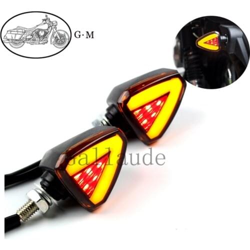 Universal Motorcycle Turn Sequential Signals LED Blinker Flashing Lights Tail Stop Indicators Turn Signal