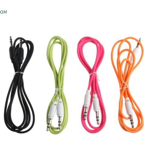 13MF 1m 3.5mm Jack Male To Male Auxiliary Aux Cable For Car Stereo MP3 Phone