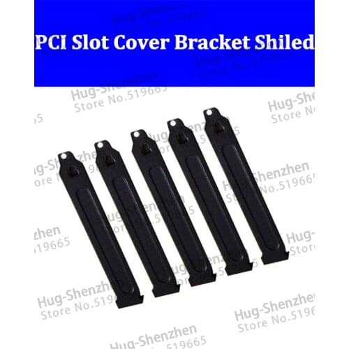 High quality 5pcs/lot Black dustproof PCI solt covers brackets shield 12cm*1.9cm with screw for desktop
