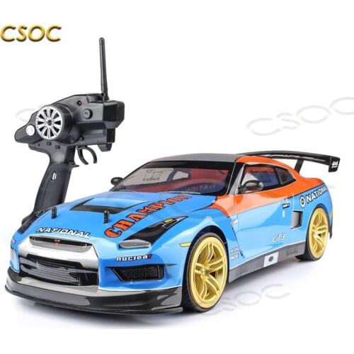 CSOC 45 Km/h 1:10 High Speed RC Drift Racing Cars Remote Control Toys Vehicle for Boys Big Off-road 4WD LED Headlight Dropship
