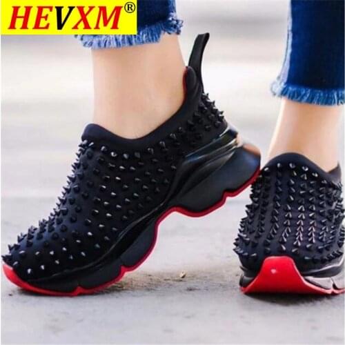 Women Sneakers 2020 Fashion Superstar slip-on Rivet Platform Sneakers Woman seasons sports shoes Comfortable Tennis shoes